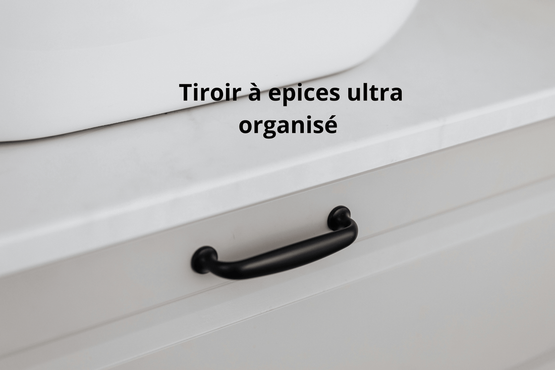 rangement epices tiroirs| cuisine bien range